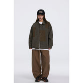 Unisex Jacket Retro Washed Stitching Patch Jacket Men's and Women's Loose Spring and Autumn Overalls